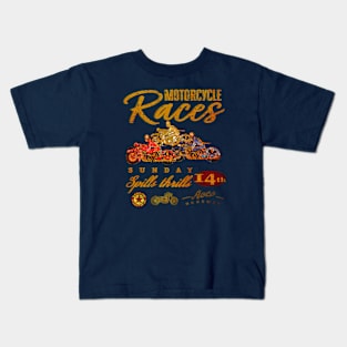 Motorcycle Races Kids T-Shirt